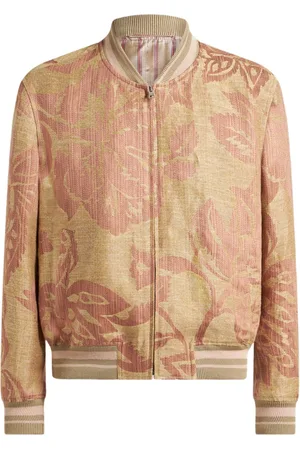 Etro Linen bomber jacket