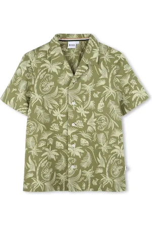 HUGO BOSS Printed cotton shirt