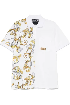 VERSACE Baroccoflage-print polo shirt