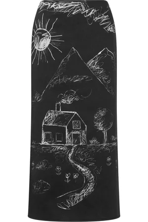 Moschino Illustration-print skirt