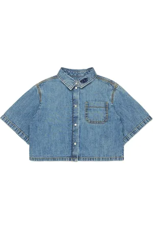 Diesel Cropped denim shirt