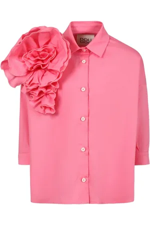 DOUUOD KIDS Floral-appliqu?? shirt