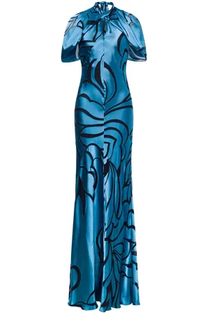 Alberta Ferretti Floral-print gown