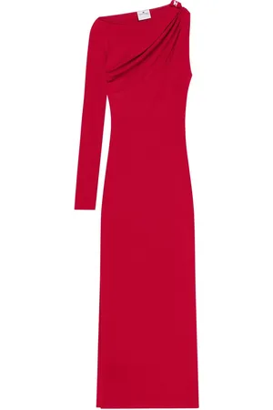Courrèges Asymmetric midi dress