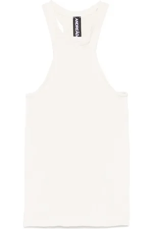 andre damo Fine ribbed tank top