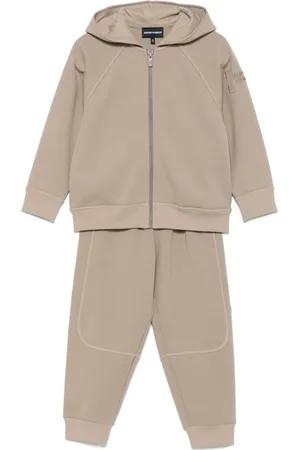 Emporio Armani Logo-embroidered tracksuit set