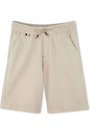 HUGO BOSS Logo-embroidered bermuda shorts