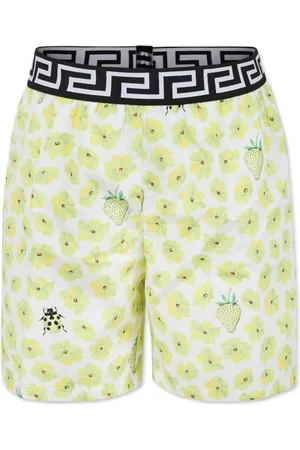 VERSACE Floral-print swim shorts