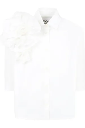 DOUUOD KIDS Floral-appliqu?? shirt