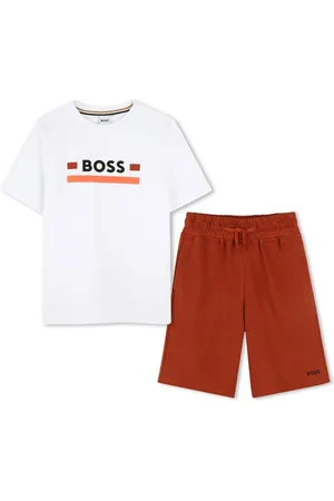 HUGO BOSS Logo-print cotton T-shirt set