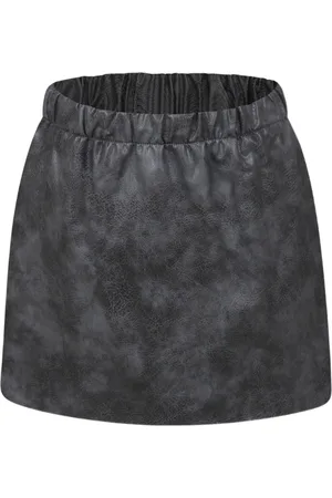 DOUUOD KIDS Faux-leather skirt