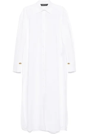 FEDERICA TOSI Poplin shirt maxi dress