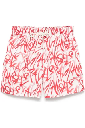 Palm Angels Graffiti-print swim shorts