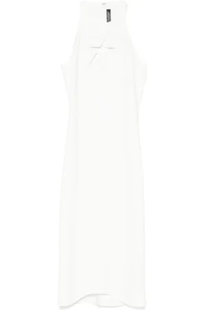 MUGLER Star-motif sleeveless midi dress