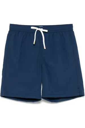 ELEVENTY Seersucker swim shorts