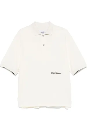 Stone Island Logo-embroidered polo shirt
