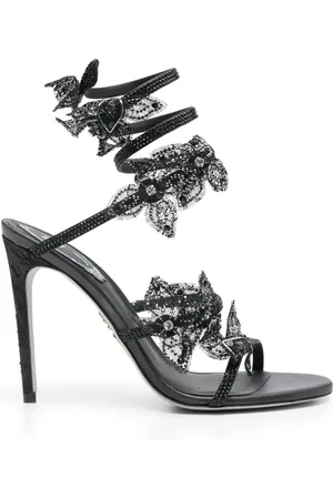 RENE CAOVILLA 105mm Floriane Aquamarine sandals