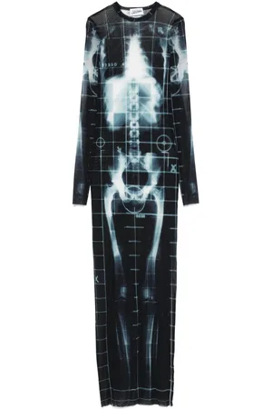 Jean Paul Gaultier Squeletor maxi dress