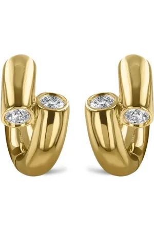 Pragnell 18kt yellow Eclipse earrings