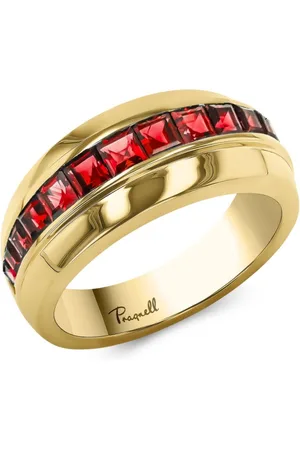 Pragnell 18kt yellow Manhattan ruby ring