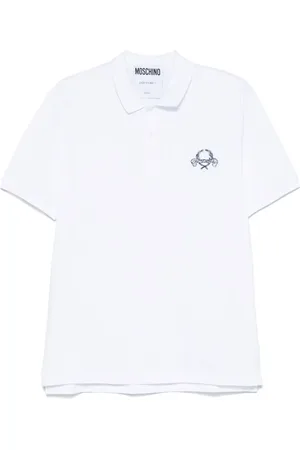 Moschino Logo-embroidered polo shirt