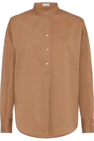 Brunello Cucinelli Monili-embellished jacquarded shirt