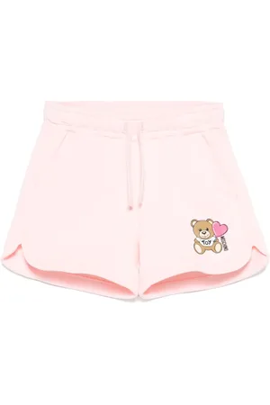 Moschino Teddy bear-motif track shorts