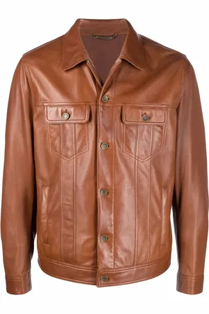Dolce & Gabbana Buttoned leather jacket