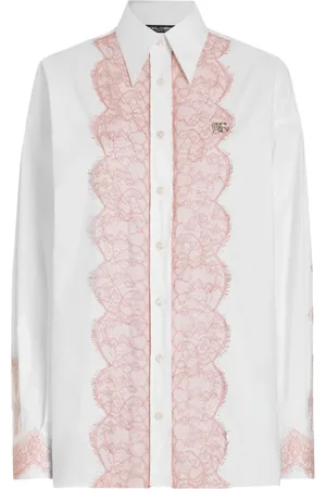 Dolce & Gabbana Lace-trimmed shirt