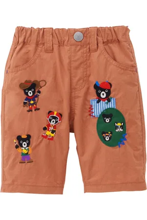 Miki House Patch-detail trousers