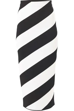 Carolina Herrera Striped knitted pencil skirt