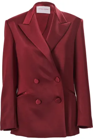 Carolina Herrera Double-breasted satin blazer