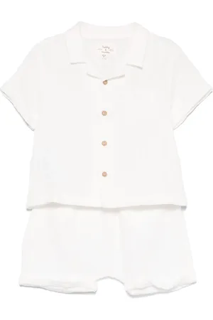 TEDDY & MINOU Textured shirt and shorts set