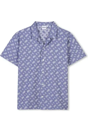 HUGO BOSS Monogram jacquard cotton shirt