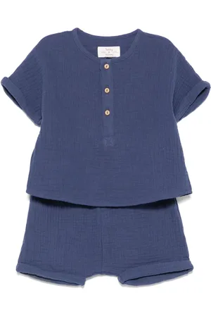 TEDDY & MINOU Textured T-shirt and shorts set