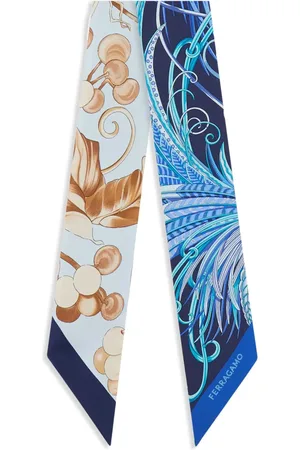 Salvatore Ferragamo Animals-print neckerchief