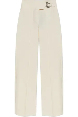 VERSACE Baroque buckle trousers