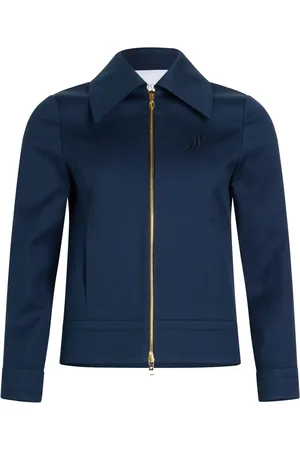 Patou Zip-up cropped twill jacket