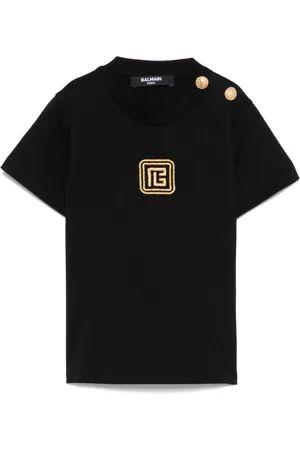 Balmain Logo-embroidered T-shirt