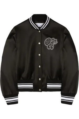 OFF-WHITE Satin bomber jacket