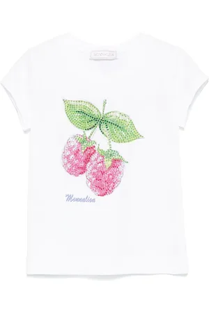 MONNALISA Crystal-embellished T-shirt