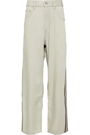 CROQUIS Side-stripe straight-leg jeans