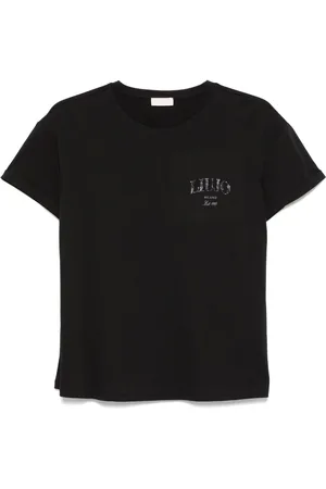 Liu Jo Rhinestone-logo T-shirt