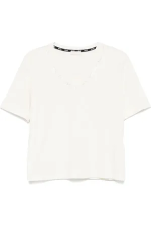 Liu Jo Crystal-logo T-shirt