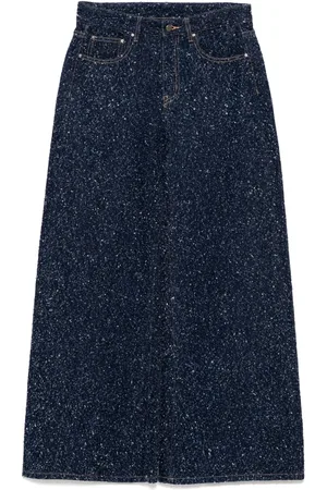 JNBY Wide-leg zip-up jeans