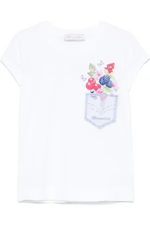 MONNALISA Floral-print T-shirt