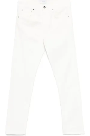 LARDINI Embossed-buttons jeans