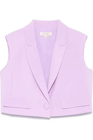 Twin-Set Cr??pe cropped gilet