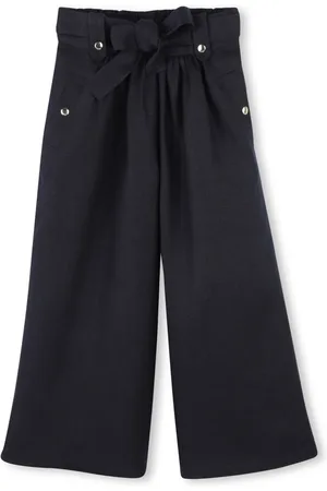 Chloé Bow-detail linen trousers