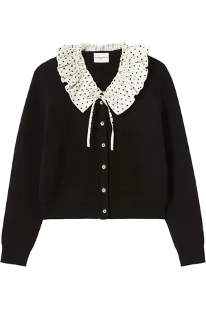 Claudie Pierlot Contrast-collar cardigan